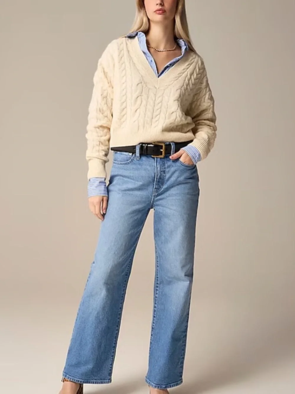 J. Crew High-rise slim-wide jean in 1996 semi-stretch